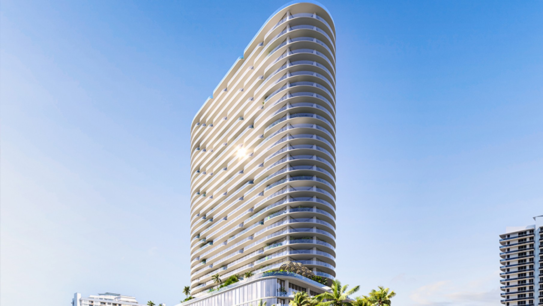 Curvo y vidriado: así es el nuevo edificio de 32 pisos que busca transformar el paisaje de Miami